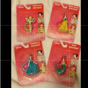 🏰 Disney Princess Bag Clips • Set of 4 🧜‍♀️